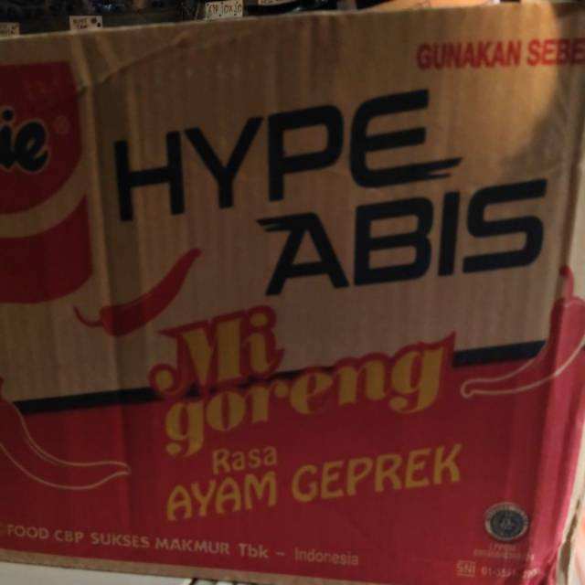 INDOMIE GORENG AYAM GEPREK.SEDUS 40 BKS.