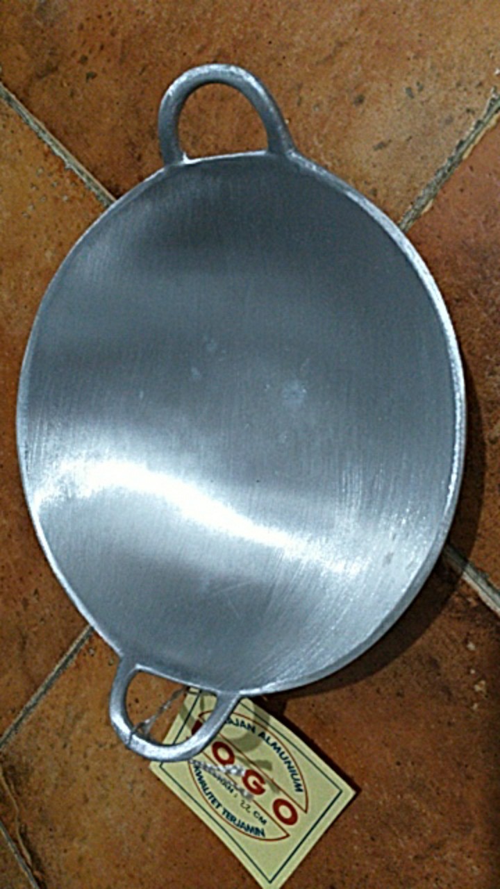 Kuali Wajan Logo 22 Cm Aluminium
