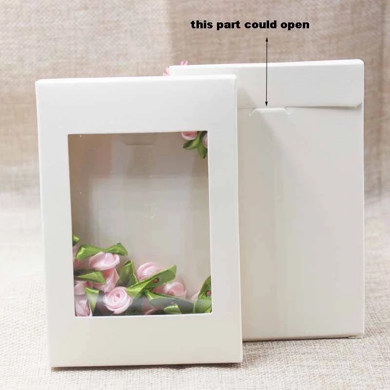 Multi Color Kraft Paper Bakery Box with Clear PVC Window /Candy Boxes Kraft Paper Gift Packaging Boxes