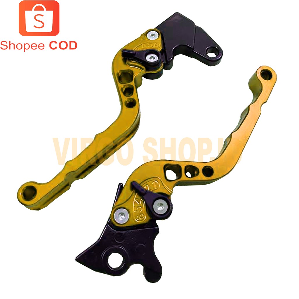 Handle Rem CNC 2 Tone Blue Gold BEAT / Motor Beat / Sepeda Motor / Tone / Beat / Motor / Rem / Rangka / Blue / Rem Beat / CNC / Sepeda