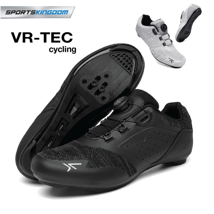 VRTEC SEPATU SEPEDA ROADBIKE CLEAT RINGAN BREATHABLE LEATHER PRIMEKNIT