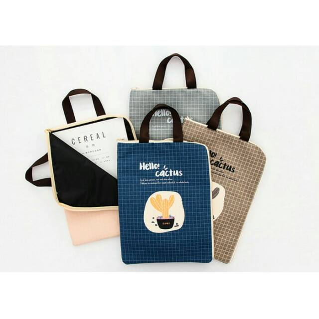 

Map A4 Kain Hello Cactus Dengan Tali