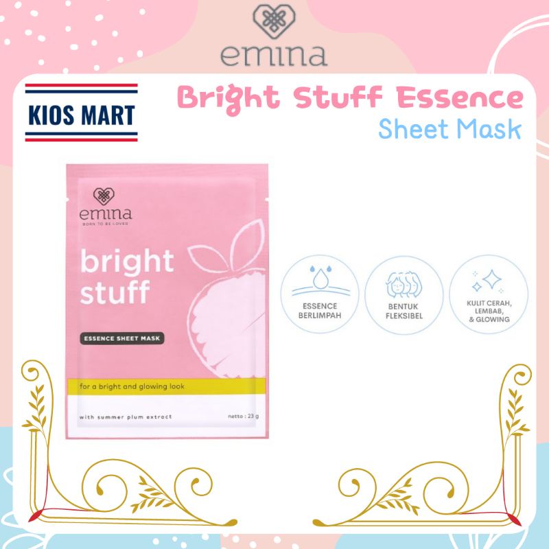 Emina Bright Stuff Series | Face Wash | Face Toner | Moisturizing Cream | Face Serum | Face Scrub | Micellar Water | Loose Powder