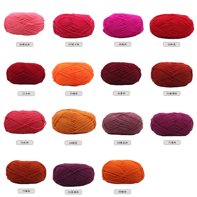 Benang Wol Rajut 5 Lapis Bahan Katun Kualitas Tinggi Warna Benang Wol Rajut 5 Lapis Bahan Katun Kualitas Tinggi Warna