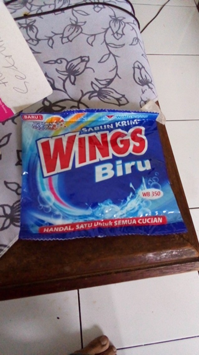 Sabun Krim Wings Biru Wb350/ Sabun Colek