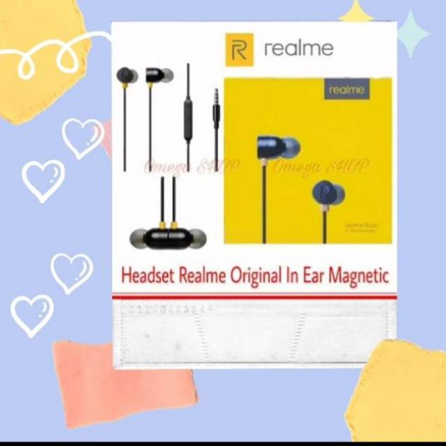 TERMURAH Headset Realme - Realme headset MA10 Magnetic | HANDSFREE | IN