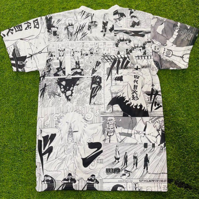 Tshirt Yondaime Minato Edo Tensei Anime Manga Kaos Uzumaki Naruto Shippuden Hokage Ninja Clan Konoha Kaos Dryfit Full Printing