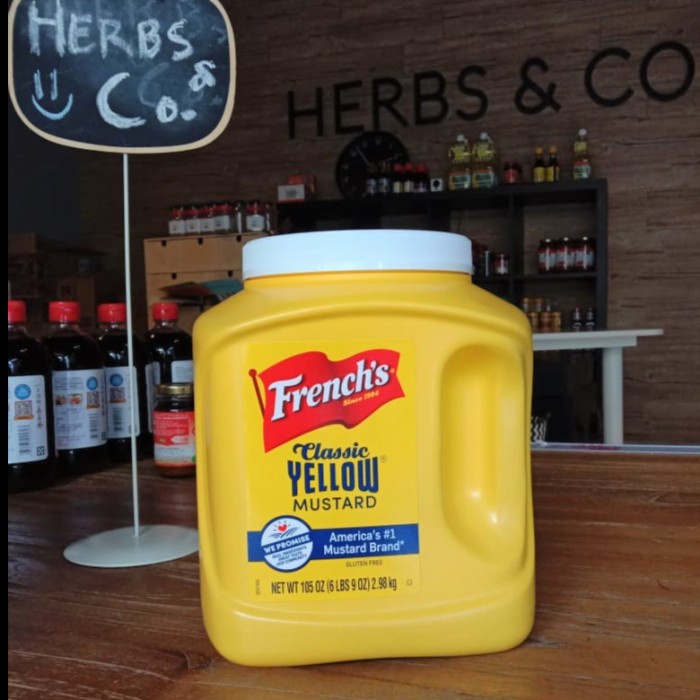 

French's Classic Yellow Mustard Mustard Sauce 2.98kg