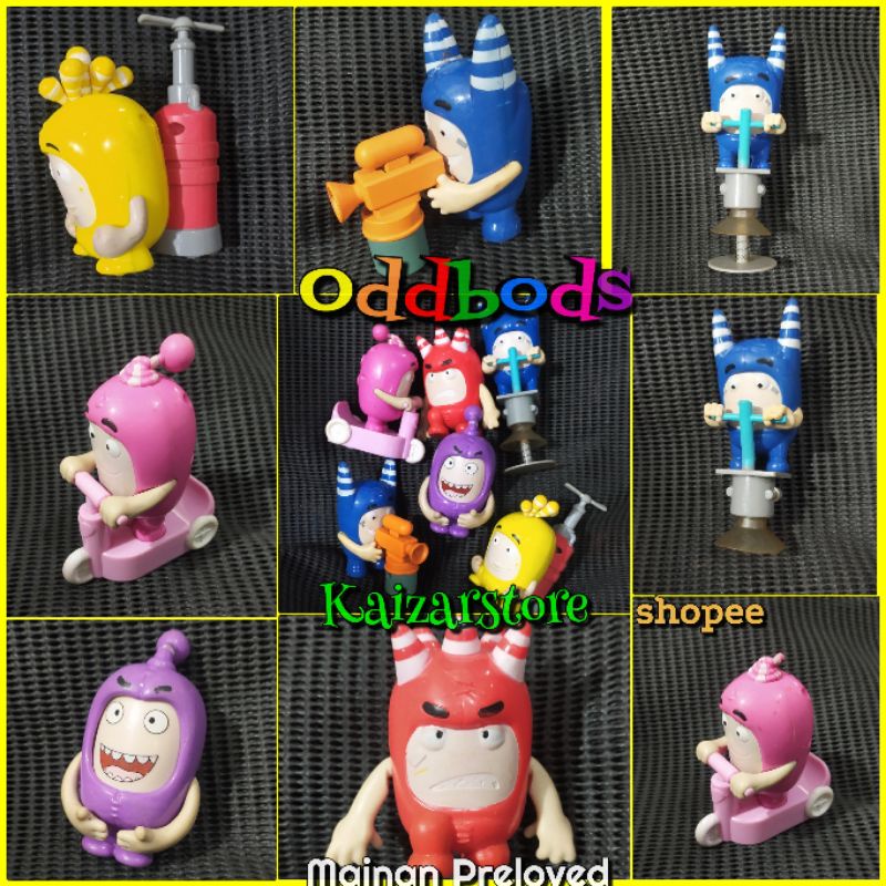 Oddbods Hadiah Mainan Action Figure Kids Meal Happy Meals MCD Odbods murah Preloved