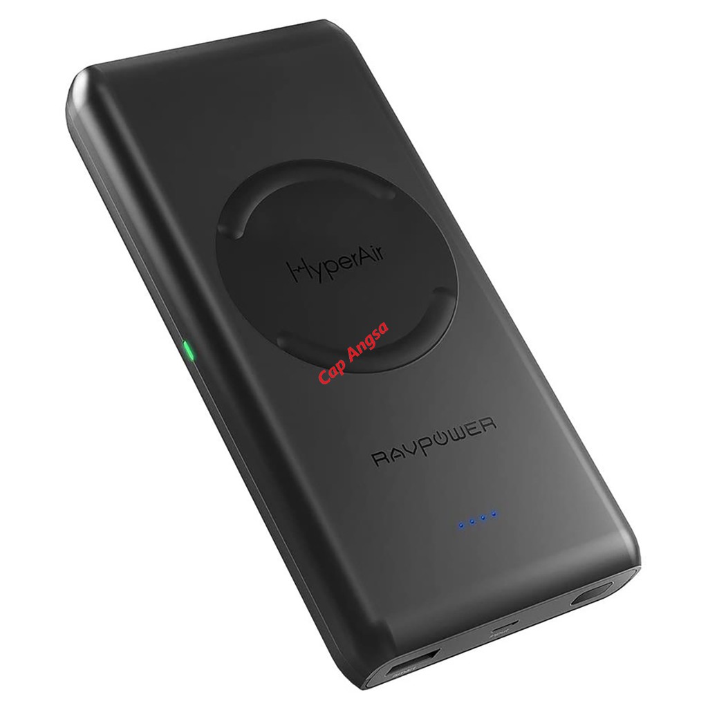 RAVPower RP-PB080 POWER BANK WIRELESS FAST CHARGING 10400mAh HYPER AIR POWERBANK RAV POWER 080