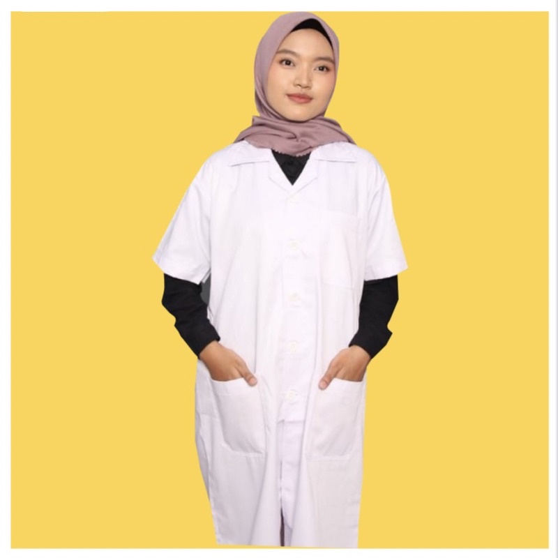 ( COD ) JAS LABORATORIUM / BAJU LAB. BISA BORDIR ATAU SABLON / BAJU LAB MAKASSAR / JAS DOKTER
