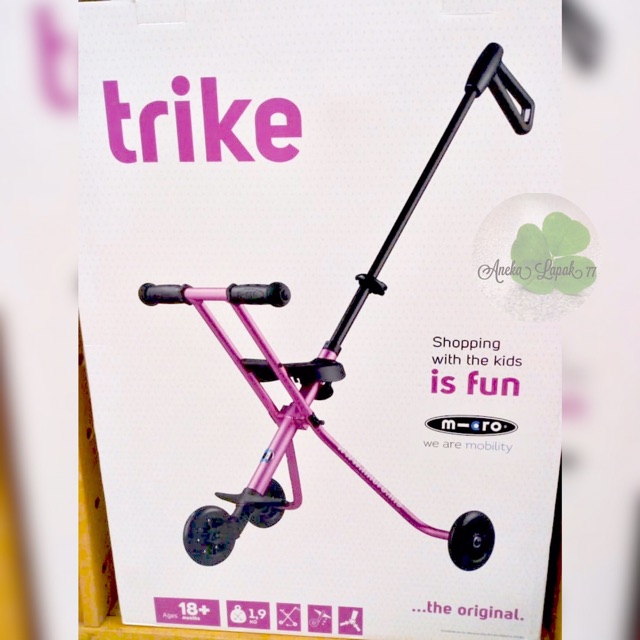 Micro Trike Original asli swiss sepeda dorong stroller anak