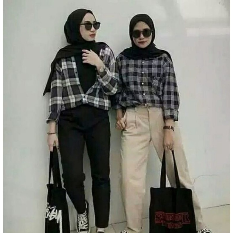 Kemeja Flanel Pria Premium Lengan Panjang Unisex flanel best seller