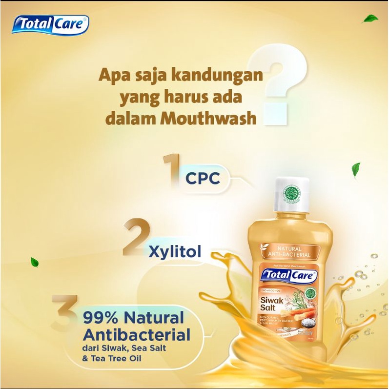 TOTAL CARE Mouthwash Siwak Salt 250ml