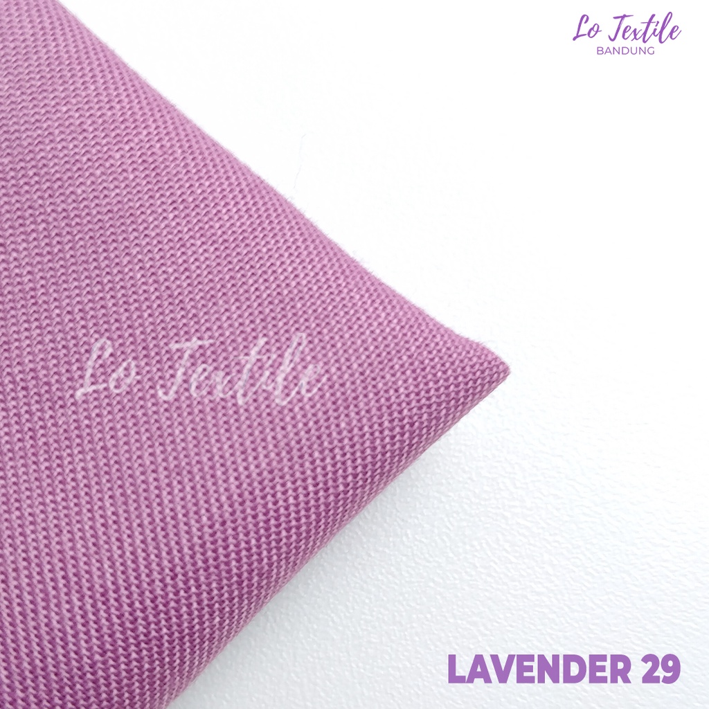Kain Katun Toyobo Fodu Premium 0.5 Meter (Seri 1) - Bahan Katun Podu Cotton Koko Gamis Meteran-Ungu Lavender - 29