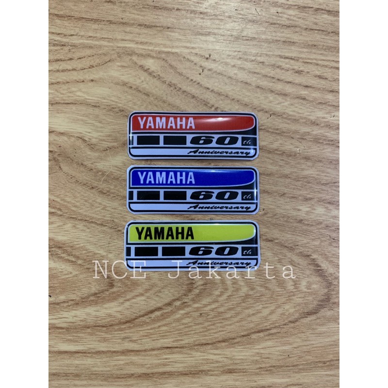 STIKER TIMBUL YAMAHA 60 th ANNIVERSARY