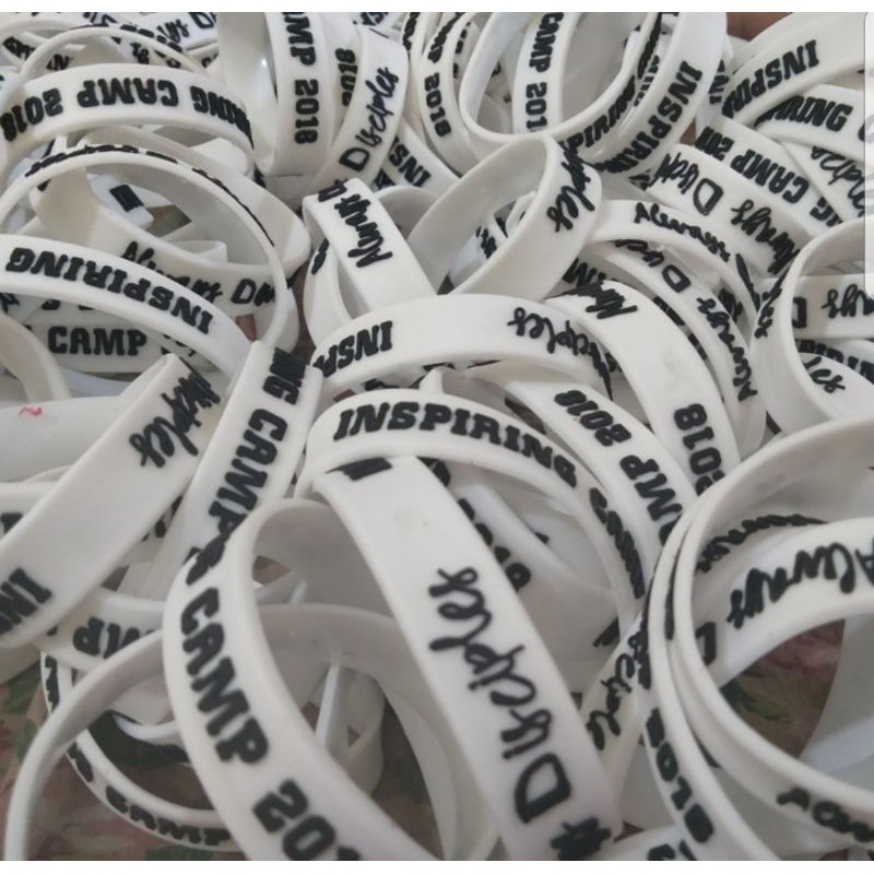 gelang karet rubber custom gelang partai