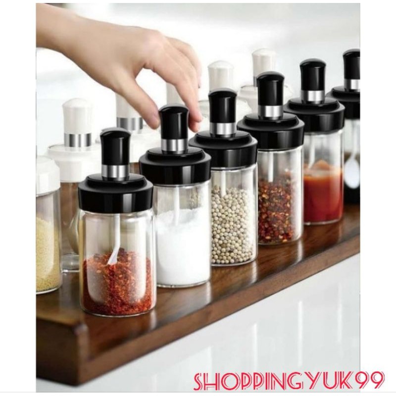 Toples / Botol Bumbu / Tempat Bumbu Unik Sendok Nempel di tutup