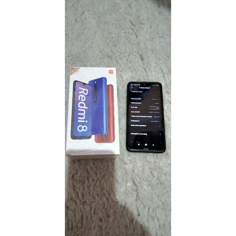 (BONUS CASE) REDMI 8 RAM 4/64 FULLSET 4 / 64 REDMI8 XIAOMI SECOND BEKAS PRELOVED