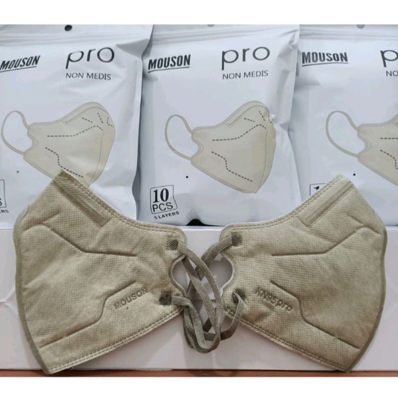 Masker KN95 PRO mouson pro mask 5ply warna matcha