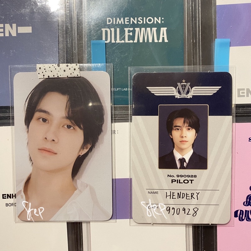 [booked] hendery sg22 benefit ktwon4u hendery id card pilot