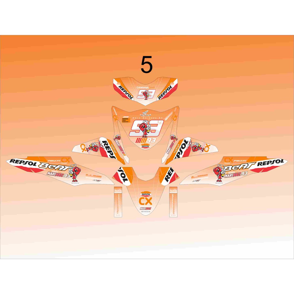 Jual Sticker motor honda beat | Shopee Indonesia