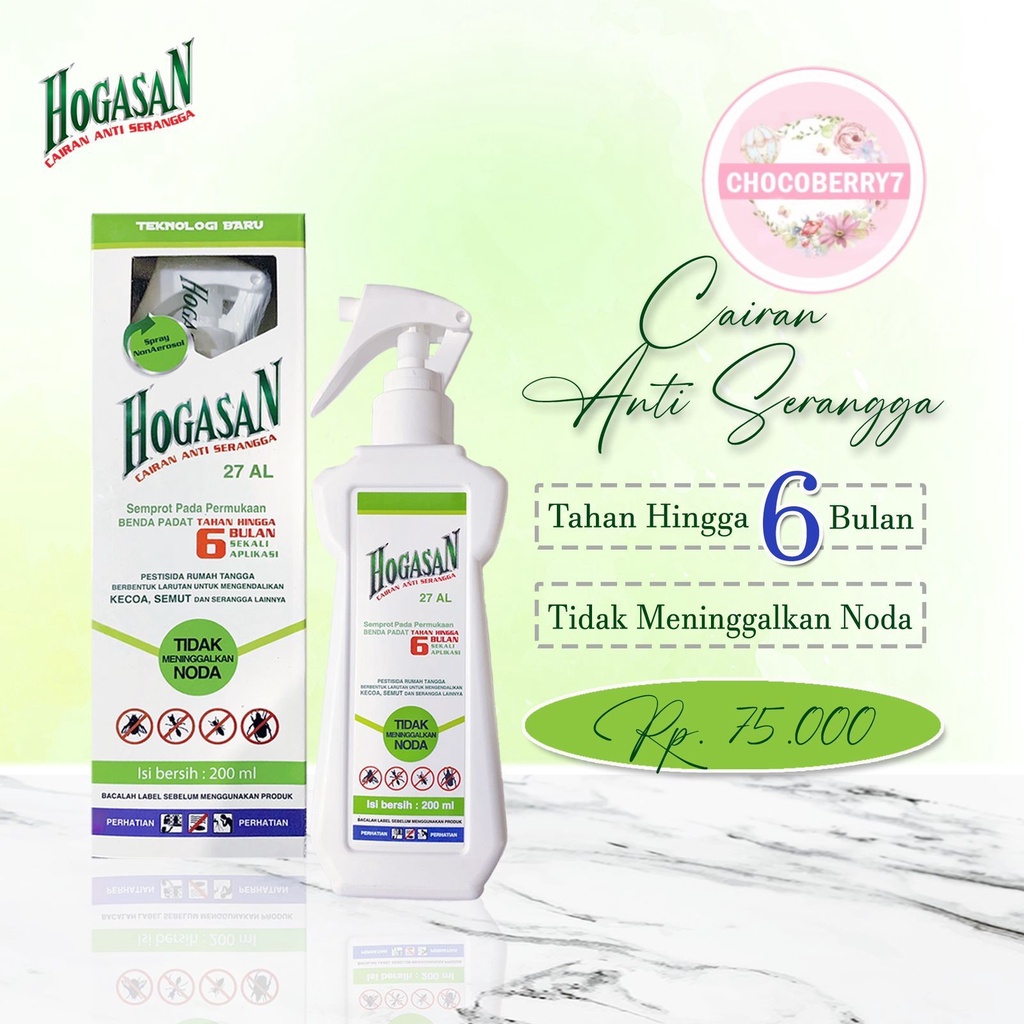 Hogasan Cairan Anti Serangga 200ml - Anti Semut Kecoa Rayap Nyamuk