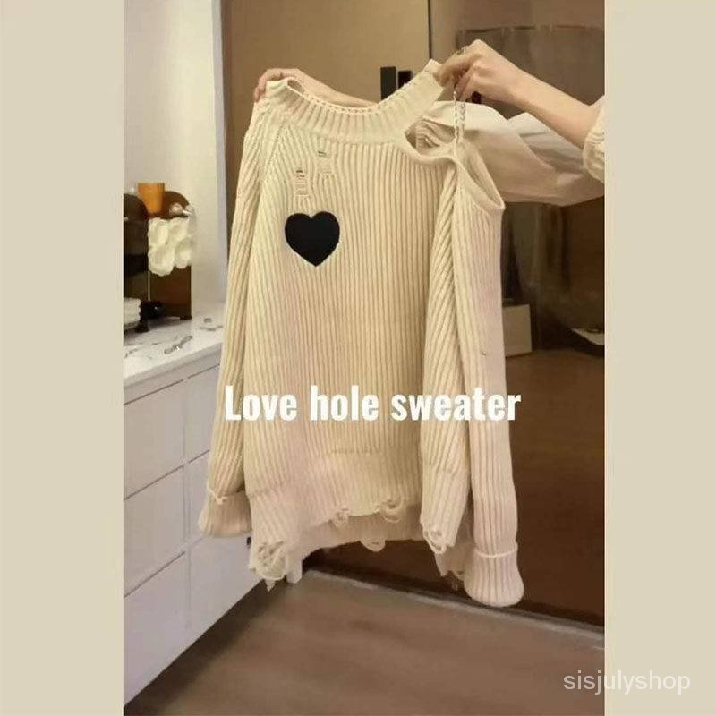 #Sisjuly# Sweter Rajut Wanita Sweter Off-shoulder Yang Disukai Wanita