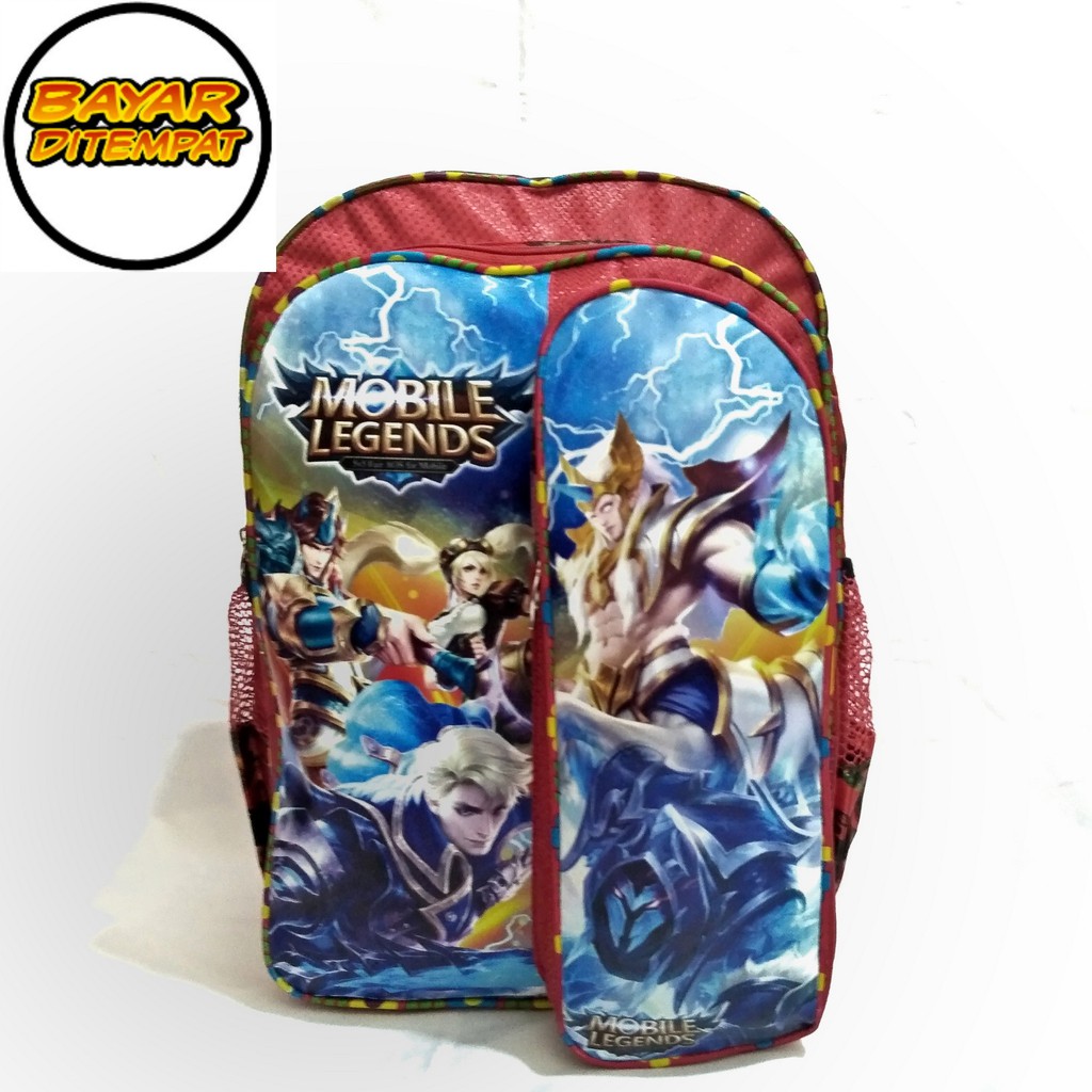 Tas Mobile Legend Anak Tas Sekolah Anak Tas Fashion Anak - Red