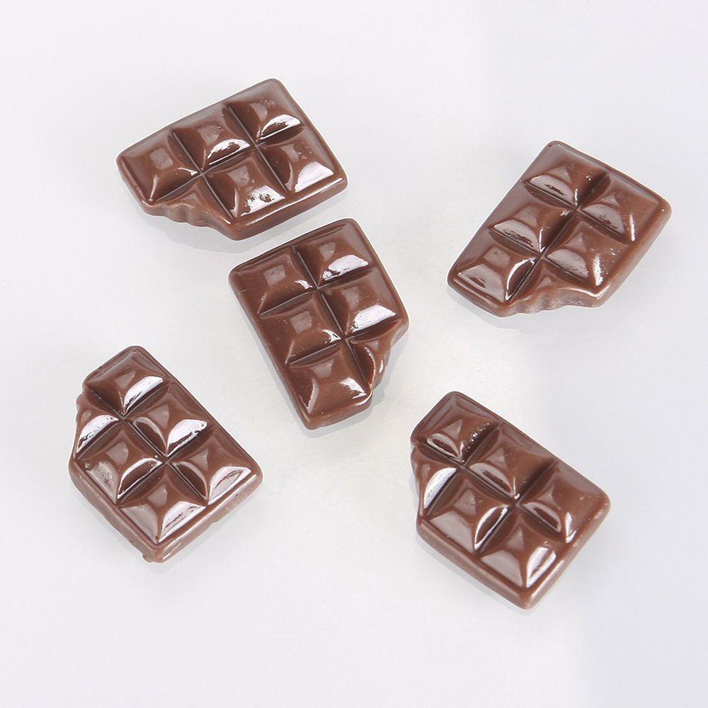 Lanfy Coklat Flatback Resin Sweet Candy Parts Art Charm Model Dekorasi Cabochon Miniatur