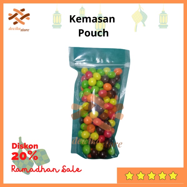 

Coklat Chacha Original Kacang Aneka Warna Kemasan Pouch