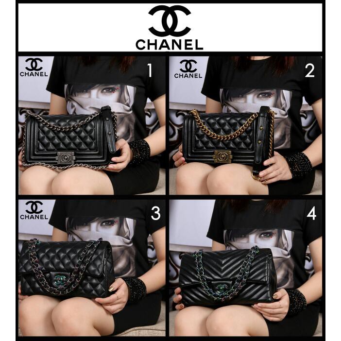 TAS CHANEL BOY HARDWARE CLASSIC 2810 & CHANEL MAXI DOUBLE 1627