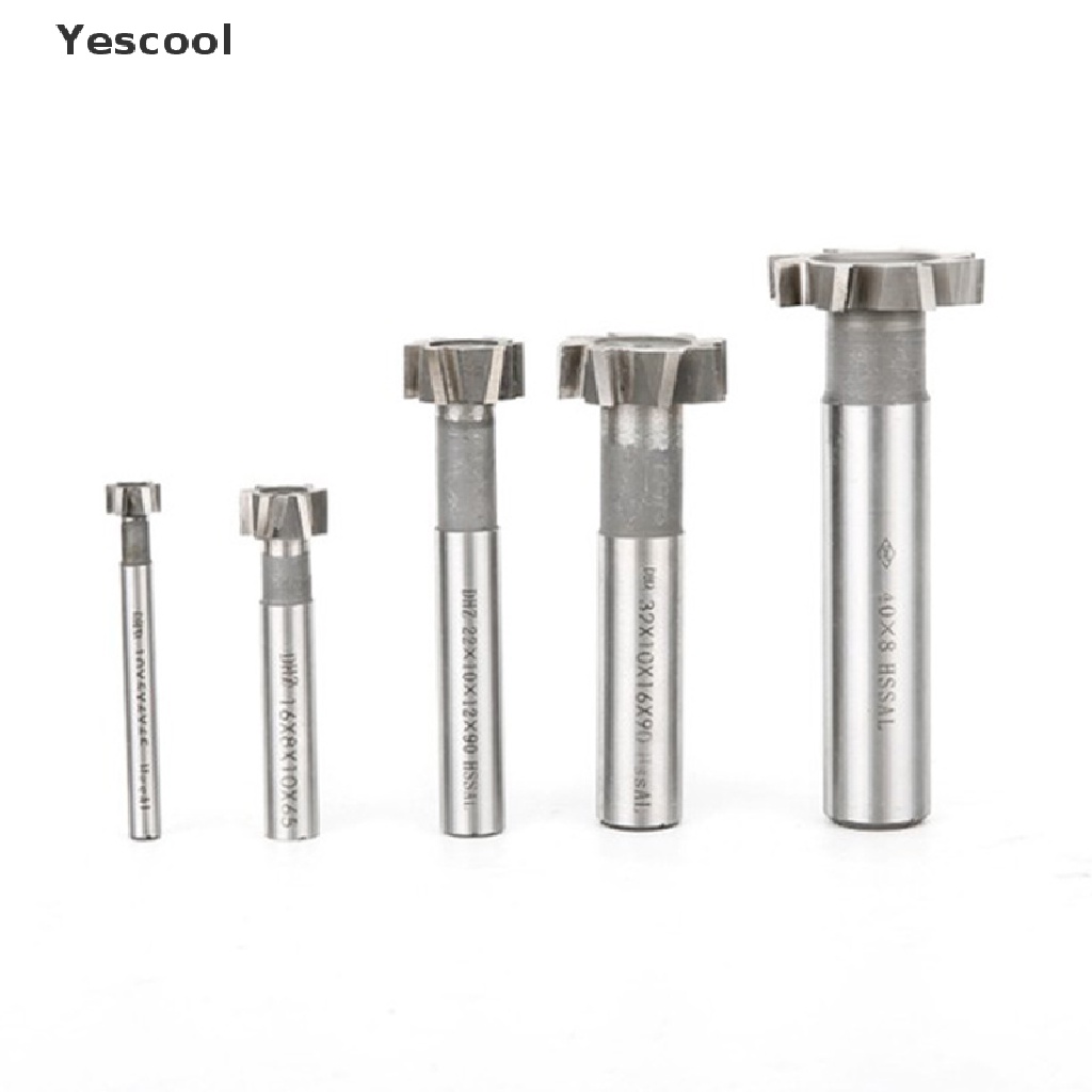 Yescool Mata Bor Slot T Bahan HSS High Speed Steel Untuk Alat Pertukangan