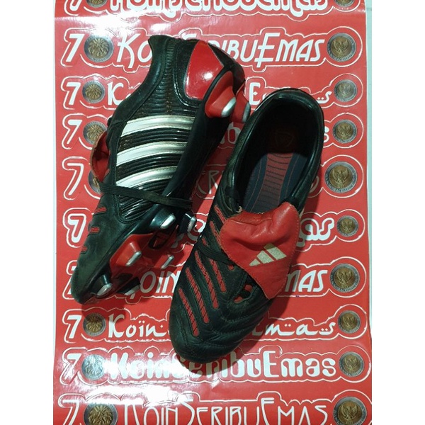 Sepatu Bola ORIGINAL ADIDAS Predator Pulse TRX SG - Black/White/RedSize EU 40⅔ // 25.5 cm