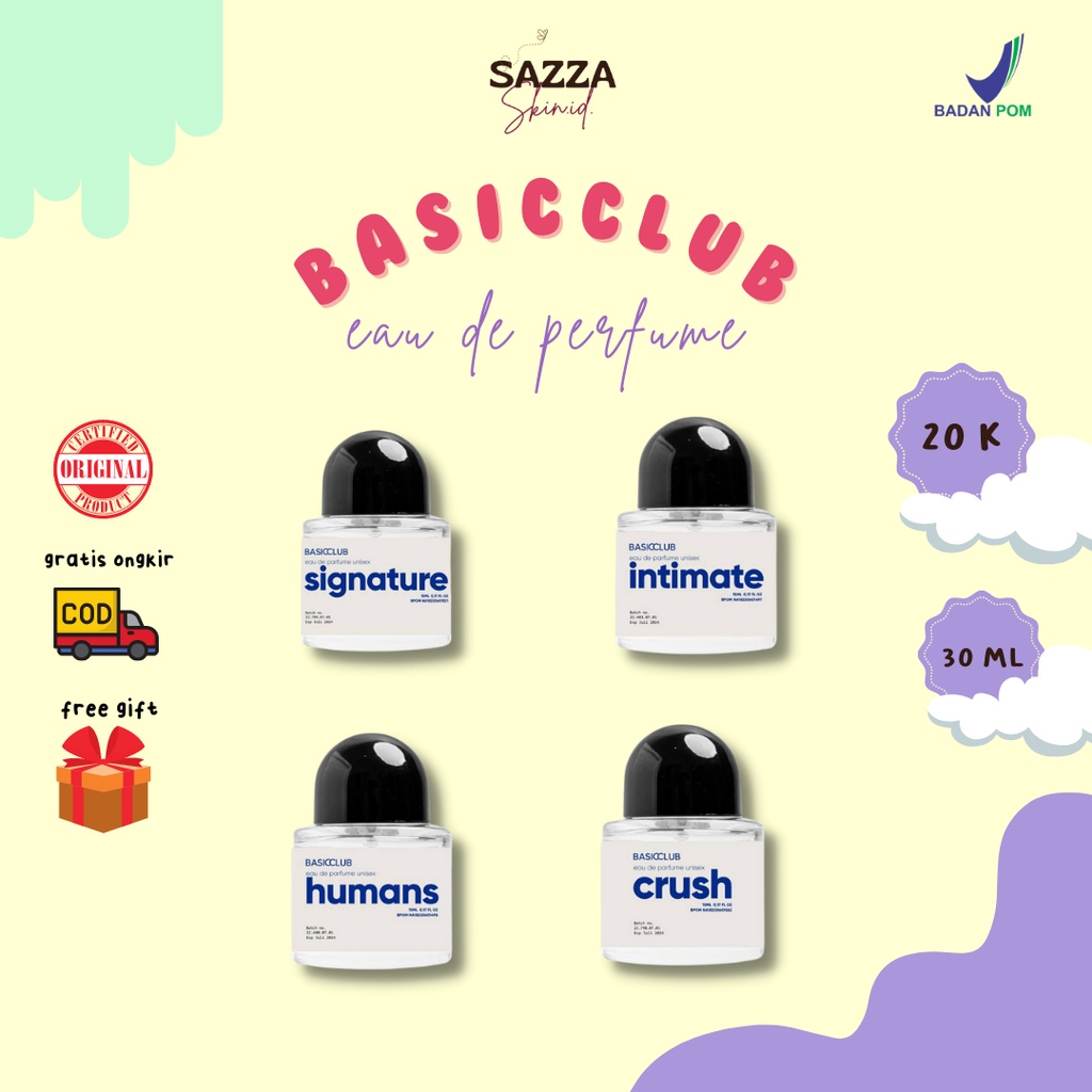 [LANGSUNG KIRIM‼️] Basicclub EDP Blue Series 30ml Eau De Parfume | Geamoore Basiclub Parfum Unisex I