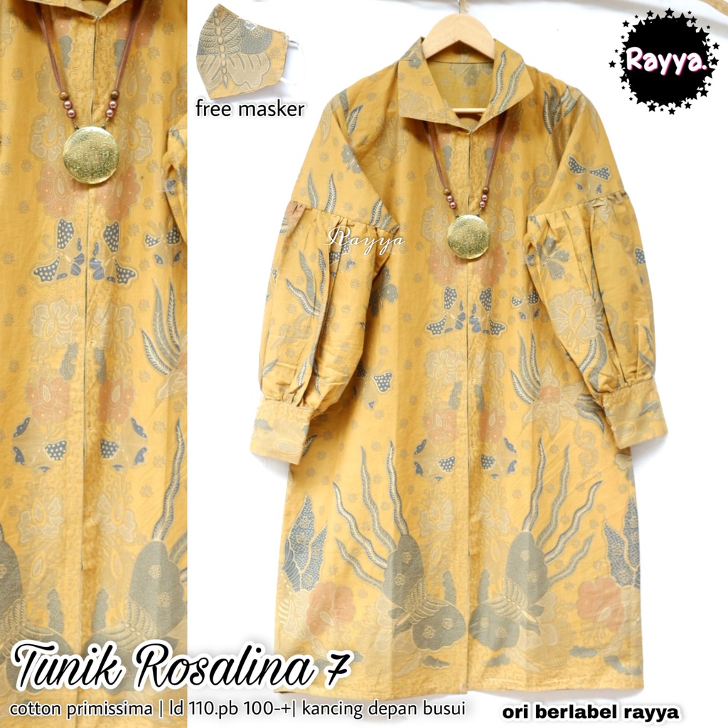 Tunik rosalina batik solo tunik kerja modern dan trendy