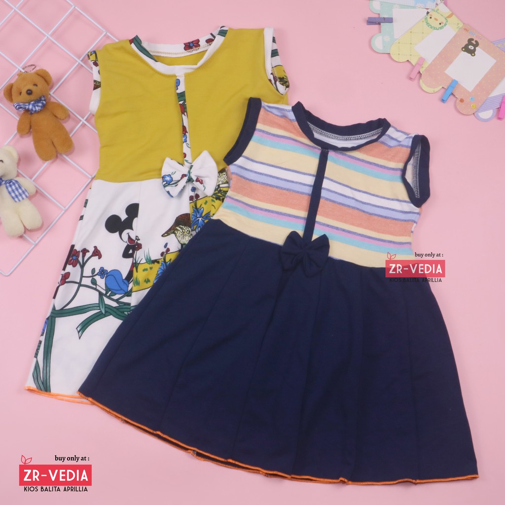 Dress Lala uk. 3-4 th / Baju Anak Perempuan Anak Balita Murah Gaun Pesta Anak Dres Anak Lucu