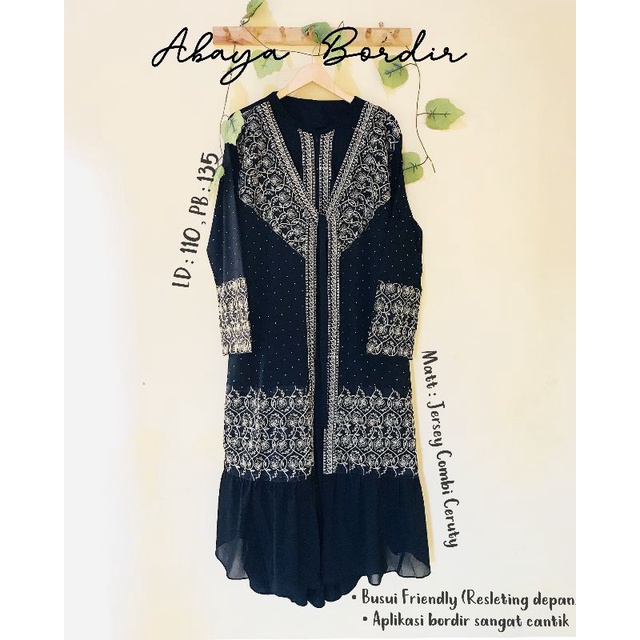 ABAYA TURKI BORDIR