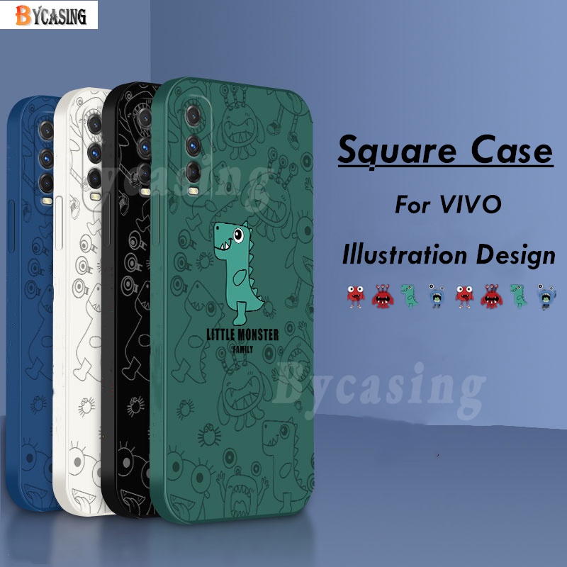 Soft Case Silikon Motif Monster Untuk Xiaomi Redmi Note 11 Pro Note 11S Redmi 10  Note 10s 10 Pro 9t 9 9s 8 Pro Poco M3 Poco X3 Nfc X3 Pro