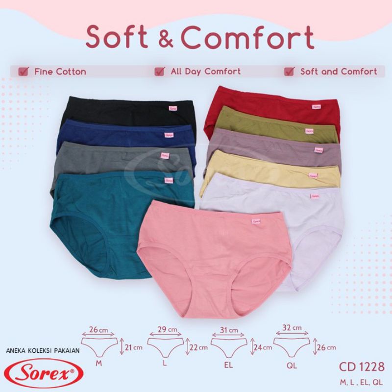 Celana dalam katun SOREX 1228 BEST SELLER  MURAH