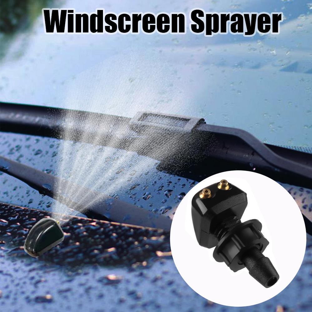 Populer 2PCS Windscreen Sprayer Praktis Wiper Mesin Cuci Front Windshield Water Spout Outlet