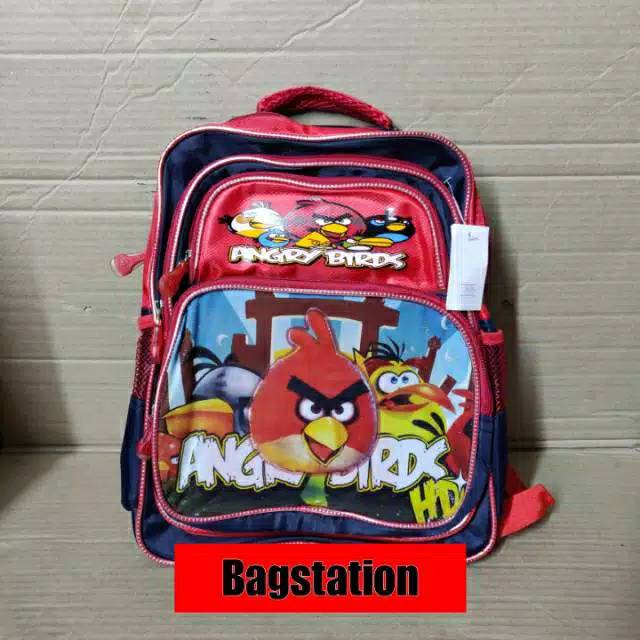 TAS RANSEL ANAK SEKOLAH TK SD ASLI IMPORT TEBAL SPIDER BARBI BEN HELLO ANGRY CAR