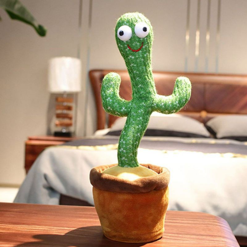 Mainan Kaktus Bergoyang Dancing Cactus Boneka Kaktus Goyang dan Nyanyi Kaktus Joget musik MURAH