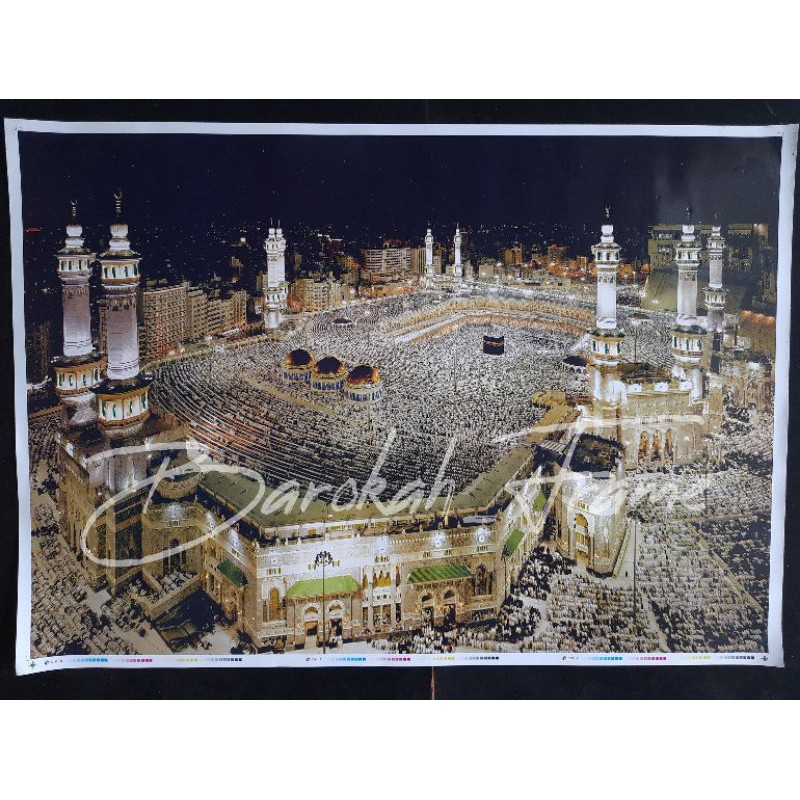 poster kabah poster mekah madinah 70x100 LUBANG