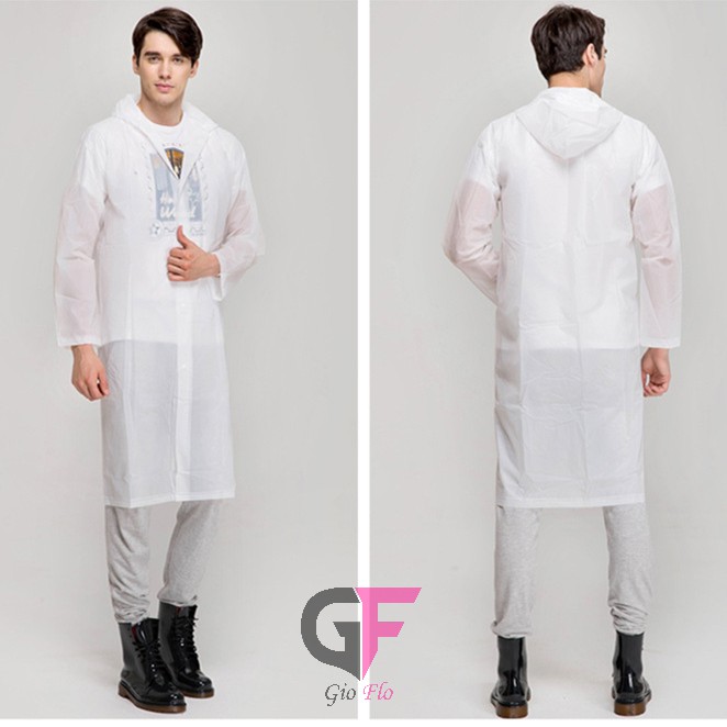 GIOFLO Jas Hujan Portable Raincoat Poncho dengan Hoodie Keren (Banyak Pilihan Warna)