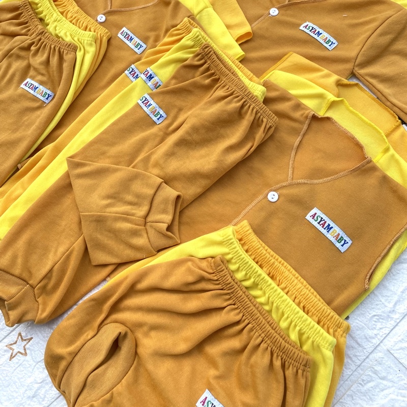 18 PCS Baju Bayi Celana Bayi Setelan Baju Bayi Baju Bayi Baru Lahir Bayi Newborn Gift Lahiran Hadiah Lahir Bayi Baru Lahir Hampers Bayi DNW BABY-18PCS SERI KUNING