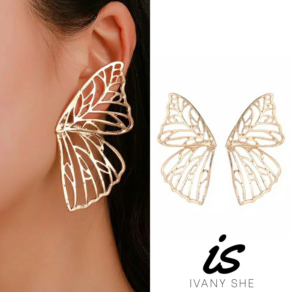 Premium Quality Anting fashion korea import aksesoris pesta perhiasan wanita earring giwang emas bkk