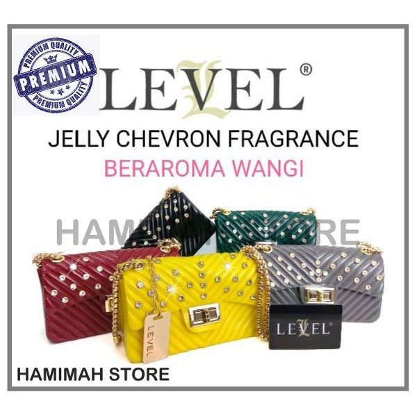 Tas Wanita  MURAH TAS WANITA TAS SELEMPANG TAS LEVEL JELLY GLOSSY CHEVRON MINI18CM ORIGINAL  Murah