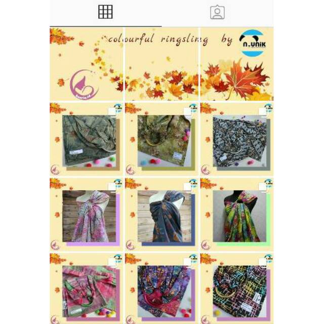 Ringsling nUnik / n_Unik / ringsling fancy, batik bali, tenun