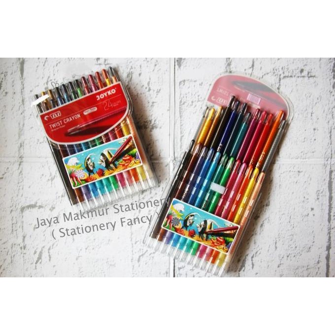 

Crayon Putar Twist Crayon Titi Joyko 24 Warna Twcr-24S